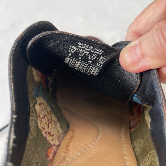 FOSSIL Dark Brown Oxford Lace Up Leather Booties EXC Sz 8 - Picture 13 of 14